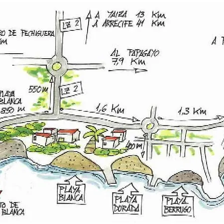 In Playa Blanca Sleeps 6 Includes Swimming Pool And Wifi Βίλα
